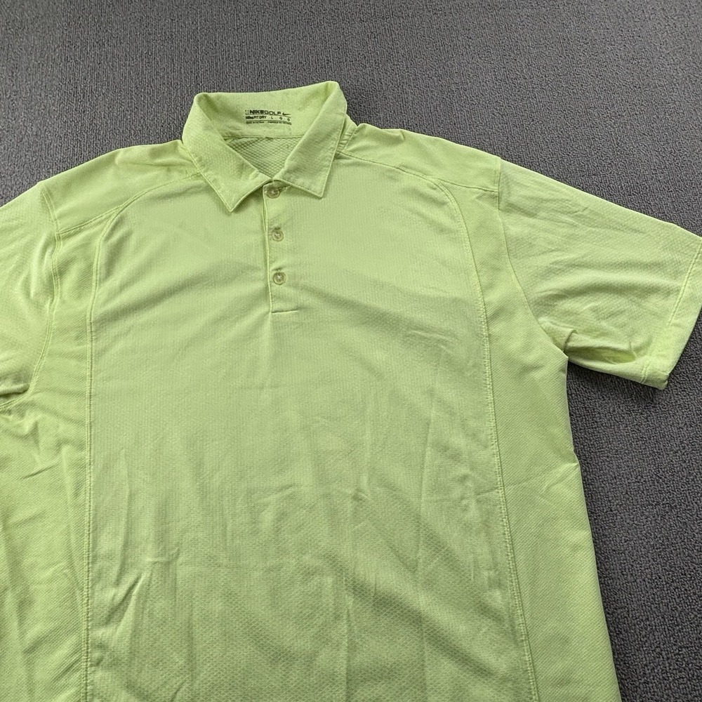 Nike Polo Shirt Adult Large Green Short Sleeve Golfing Golf Casual Men's - Picture 2 of 13